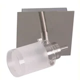 Spot de techo pared una luz Pistón vidrio níquel satinado G9