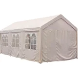 Gazebo fijo de poliéster 280 x 400 x 800 cm natural para fiestas