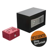 Kit caja seguridad digital 31 x 20 x 20 mas caja de Valores 15 x 12 x 8