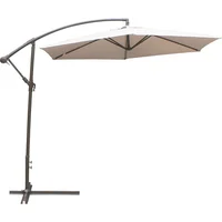 Sombrilla lateral de aluminio taupé 270 cm