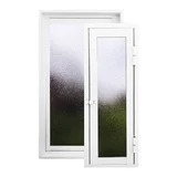 Ventana de aluminio Lucera blanca 60 x 110 x 7,5 cm derecha