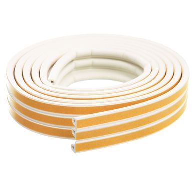 Burlete P Caucho 6 x 9 mm blanco 6 m