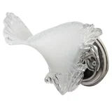 Aplique de pared una luz Danesa vidrio cromo E27