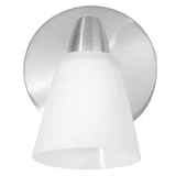 Barra de techo pared una luz Loki vidrio níquel satinado E14