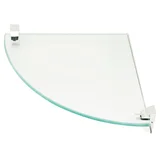 Estante de vidrio templado esquinero 25 x 25 cm