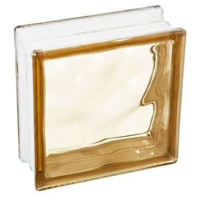 Ladrillo de vidrio nublado marr�n