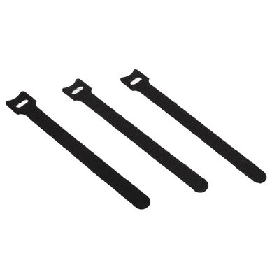 Pack de 3 velcros precintos sujeta cables 113 mm negro