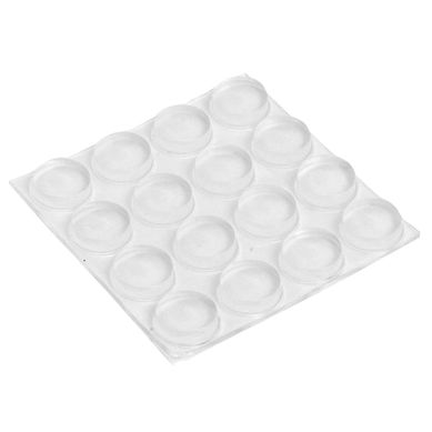 Tope autoadhesivo de goma transparente 16 unidades