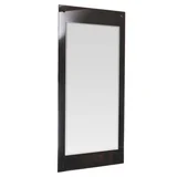 Espejo para baño rectangular con marco de vidrio 50 x 100 cm