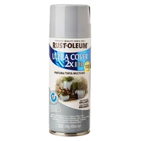 Aerosol Ultra Cover 2x gris Inv brillante 340 gr