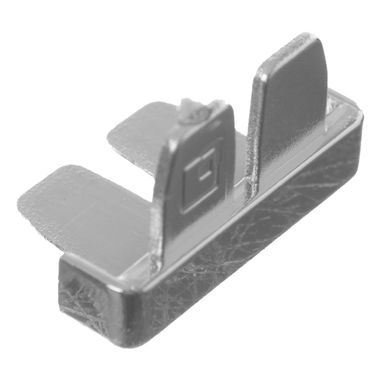Pack de 12 terminales de tapacantos aluminio brillante