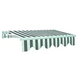 Toldo para coche 250 x 395 cm gris y blanco