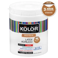 Pintura látex de interior blanca mate lavable 4 L