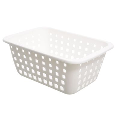 Canasto organizador de plstico blanco 5 L