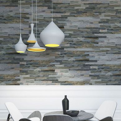 Revestimiento Piedra Orfila natural pared exterior 15x60 cm