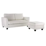 Sillón 2 cuerpos blanco