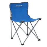 Silla plegable de acero y poliéster azul