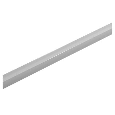 Tapacanto de aluminio gris 16 x 16 mm x 2,5 m