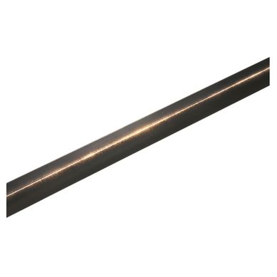 Tapacanto de aluminio negro 16 x 16 mm x 2,5 m