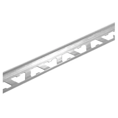 Guardacanto de aluminio cromo brillante 10 mm x 2.50 m