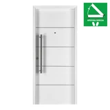 Puerta de Aluminio Blanca horizontal de 80 x 200 cm Derecha