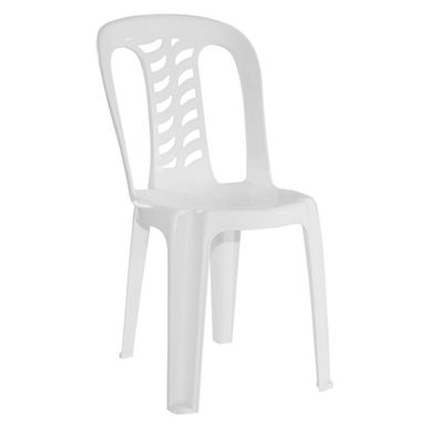 Silla exterior Brist de plstico blanca