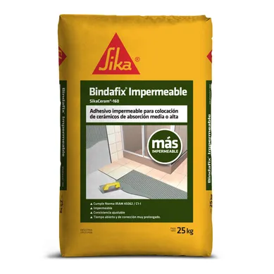 Adhesivo para ceramicas Bindafix 25 kg impermeable
