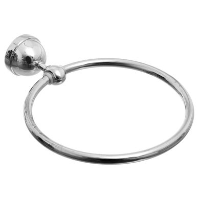Toallero aro Eco cromo de acero inoxidable