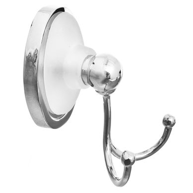 Percha para bao doble Vidrio Arenado de acero inoxidable