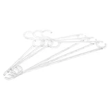 Pack de 3 perchas de plástico transparente