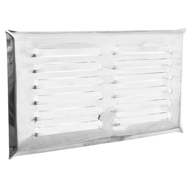 Rejilla de ventilaci�n de acero inoxidable 15 x 30 cm