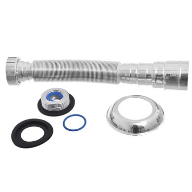 Sif�n corrugado universal cromo