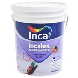 Pintura látex Incalex superlavable interior mate blanco 20 L
