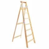 Escalera tijera 8 peldaños 1.89 m pino
