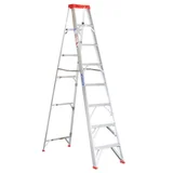 Escalera tijera de aluminio 8 escalones 2.43 m