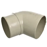 Codo 60° para canaleta Aquapluv beige 9 cm