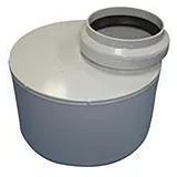 PVC junta elástica reducción tope MH 63 x 40 mm