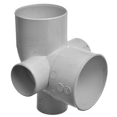 Accesorio 3.2 Codo de 3 acometidas 110 x 63 mm