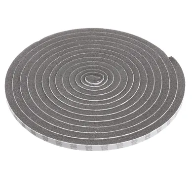 Burlete autoadhesivo doble gris