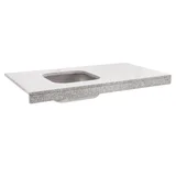 Mesada de granito con zócalo gris Indú 105 x 53 cm