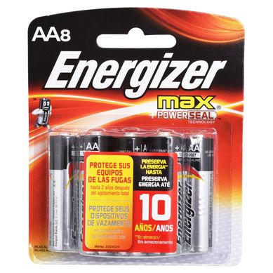 Pack de 8 pilas max AAA
