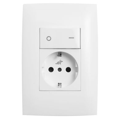 Armado schuko mas 1 interruptor Presta