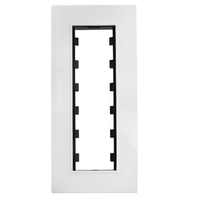 Tapa con puente para 6 m�dulos blanco Duomo