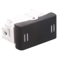 Módulo interruptor combinado Grafito