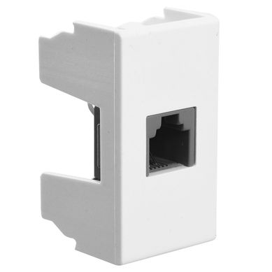 M�dulo toma telef�nica RJ11 blanco Duomo