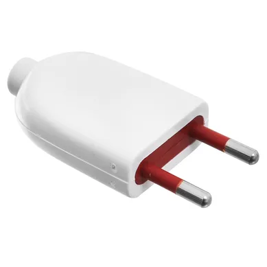 Ficha macho 10 A blanco