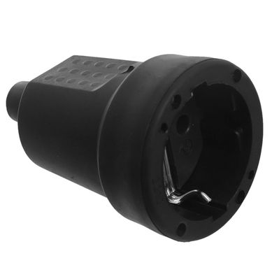 Ficha Hembra Schuko goma Negro