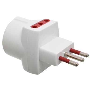 Ficha derivadora 3 en l�nea a 2 tomas con schuko