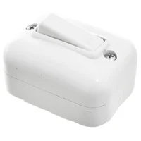 Interruptor unipolar de exterior de 10 A/250 V blanco Vulcano