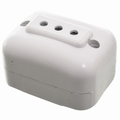 Caja tomacorriente exterior 10 A / 250 V blanco Vulcano